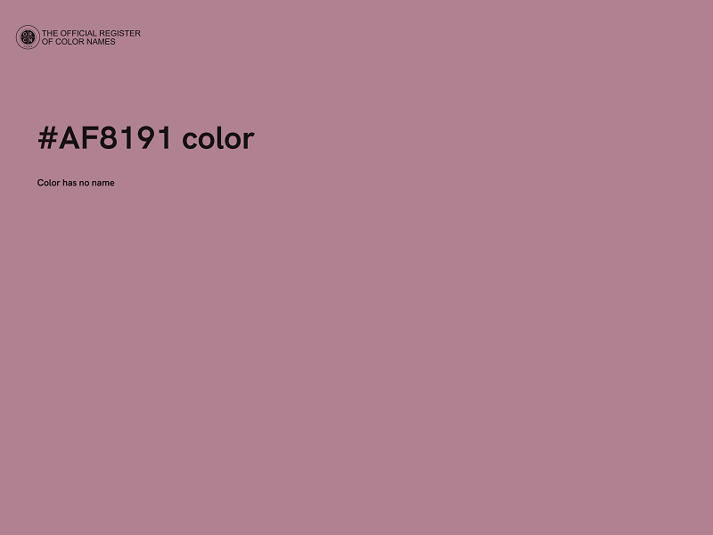 #AF8191 color image