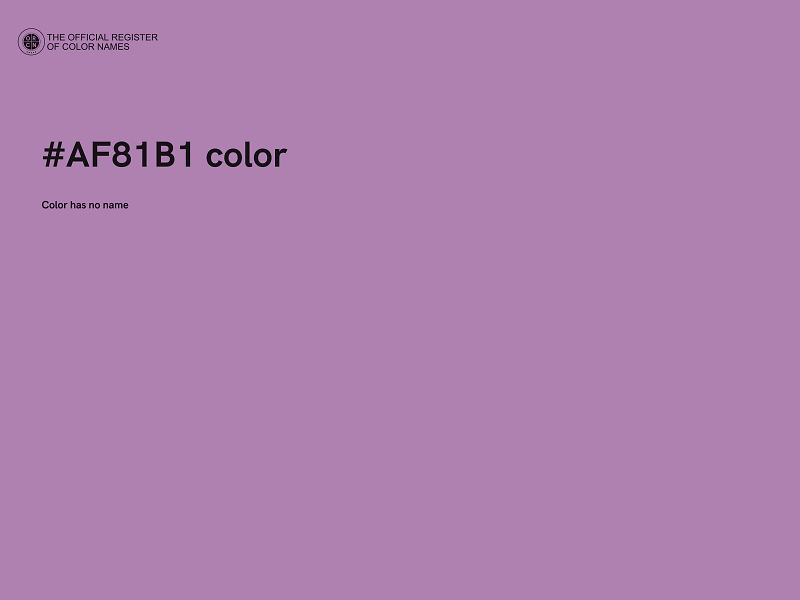 #AF81B1 color image