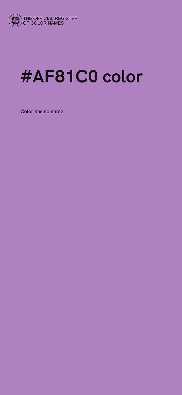#AF81C0 color image