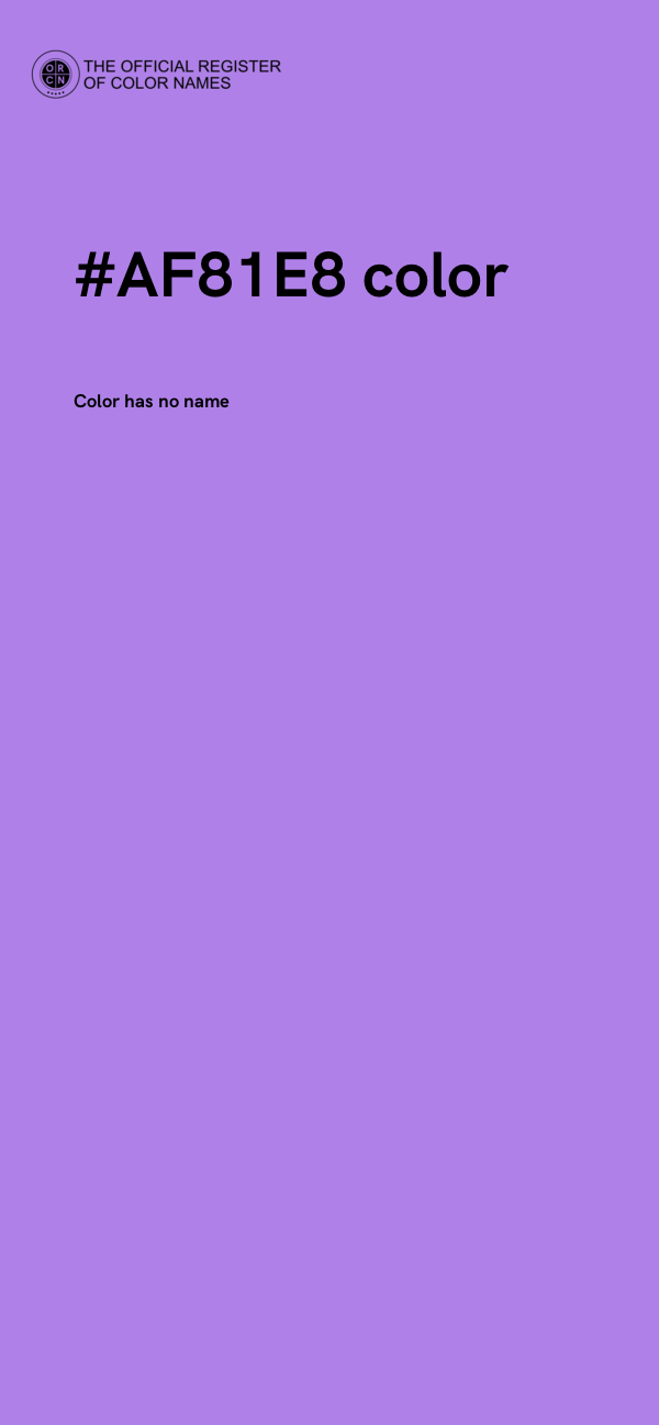 #AF81E8 color image