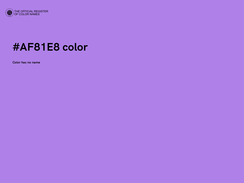 #AF81E8 color image