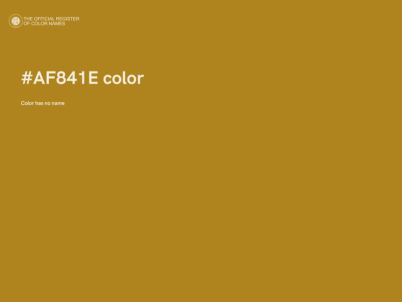 #AF841E color image