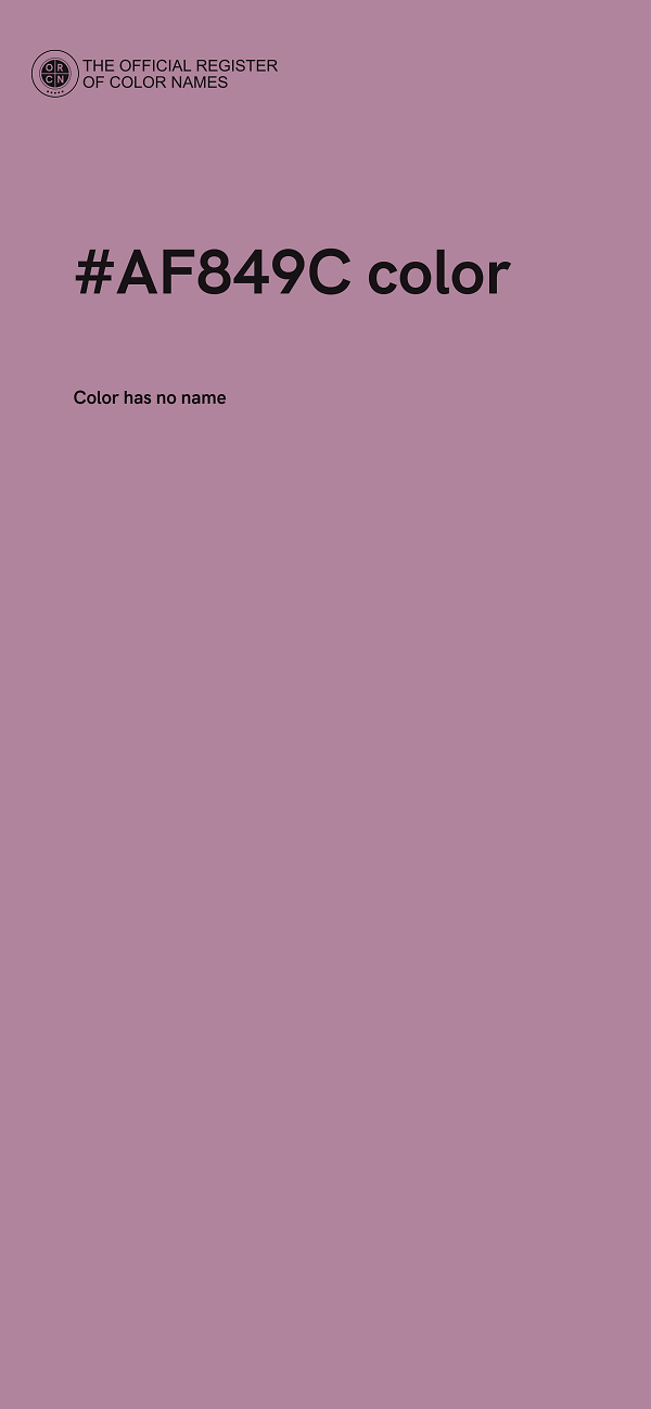 #AF849C color image