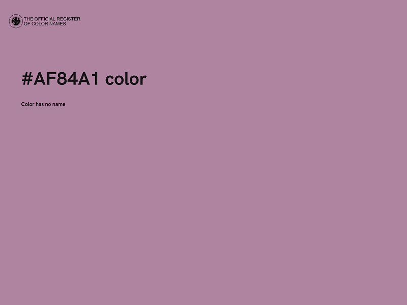 #AF84A1 color image