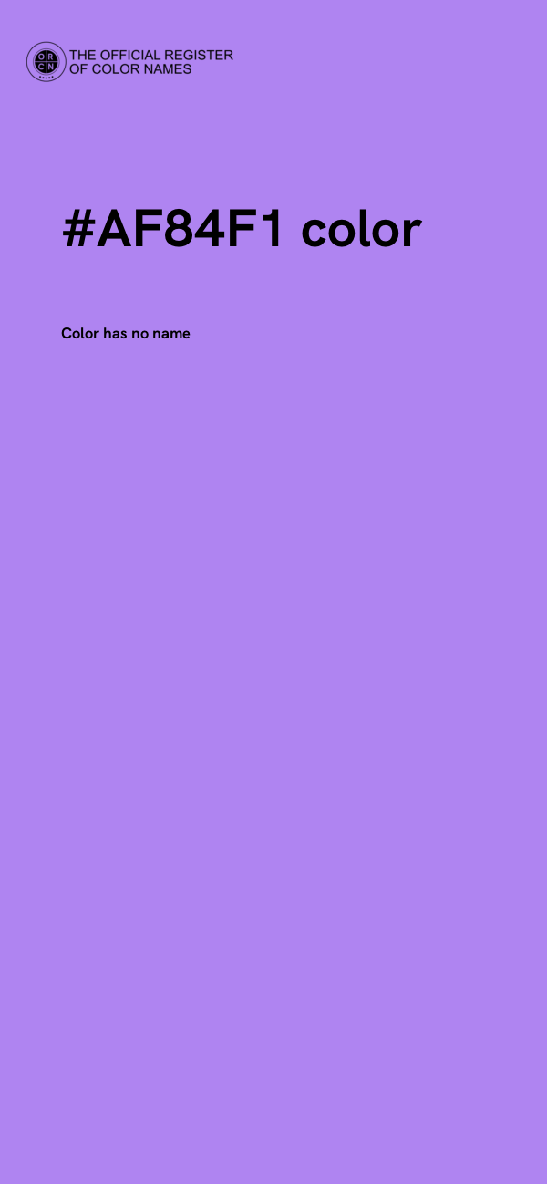 #AF84F1 color image