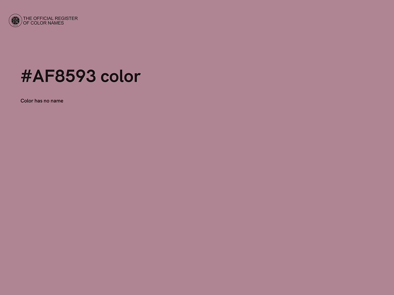 #AF8593 color image