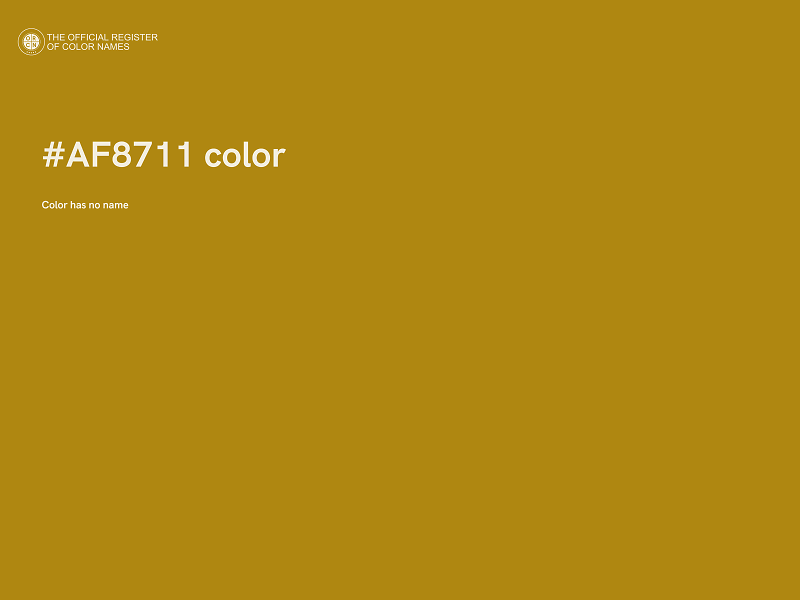 #AF8711 color image