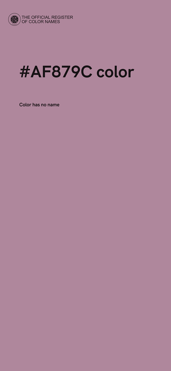 #AF879C color image