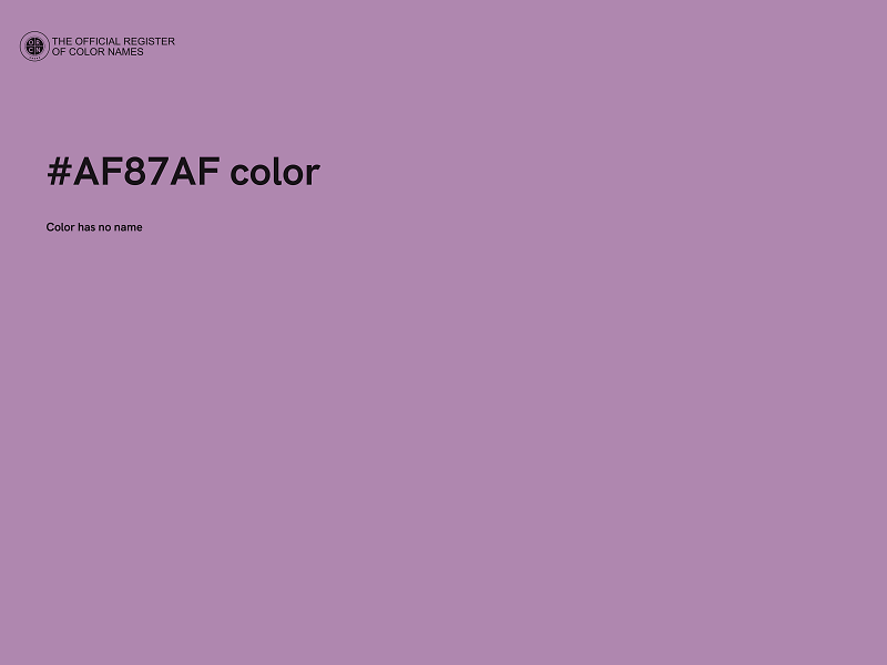 #AF87AF color image