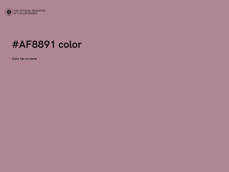 #AF8891 color image