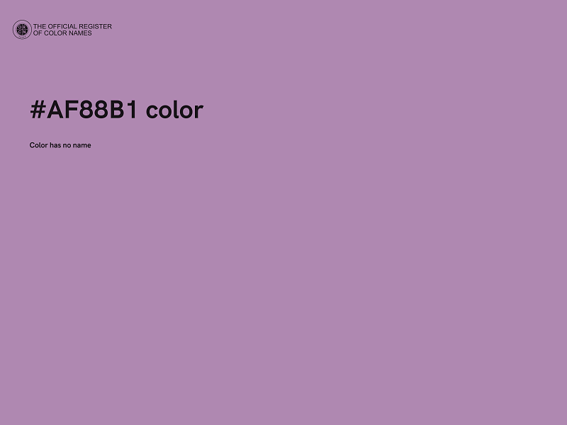 #AF88B1 color image