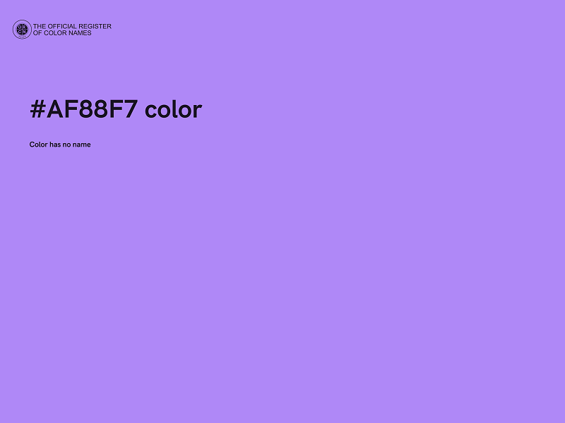#AF88F7 color image