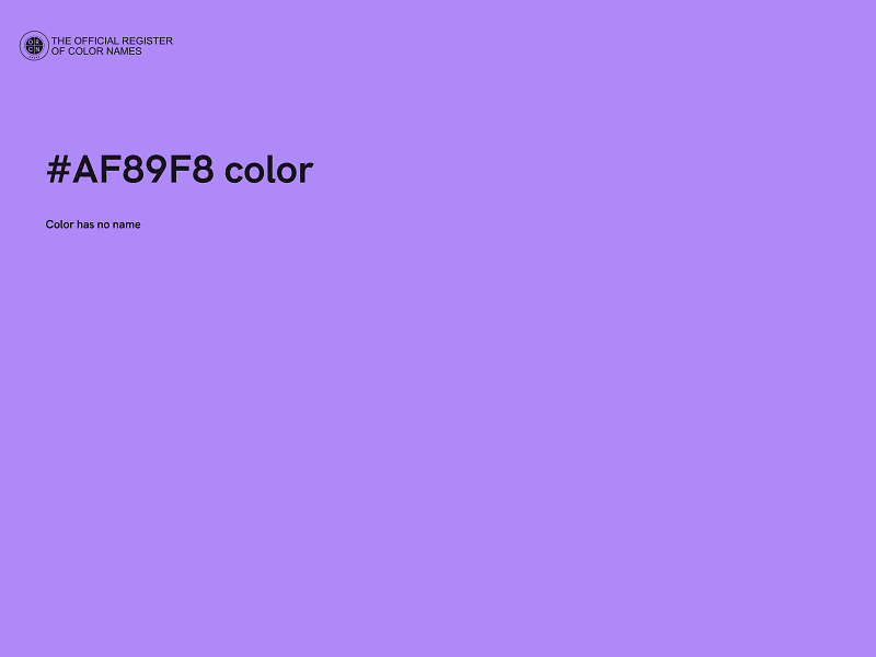 #AF89F8 color image