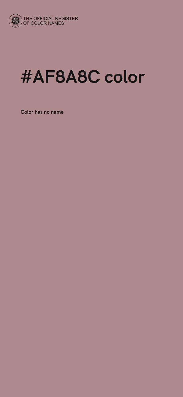 #AF8A8C color image
