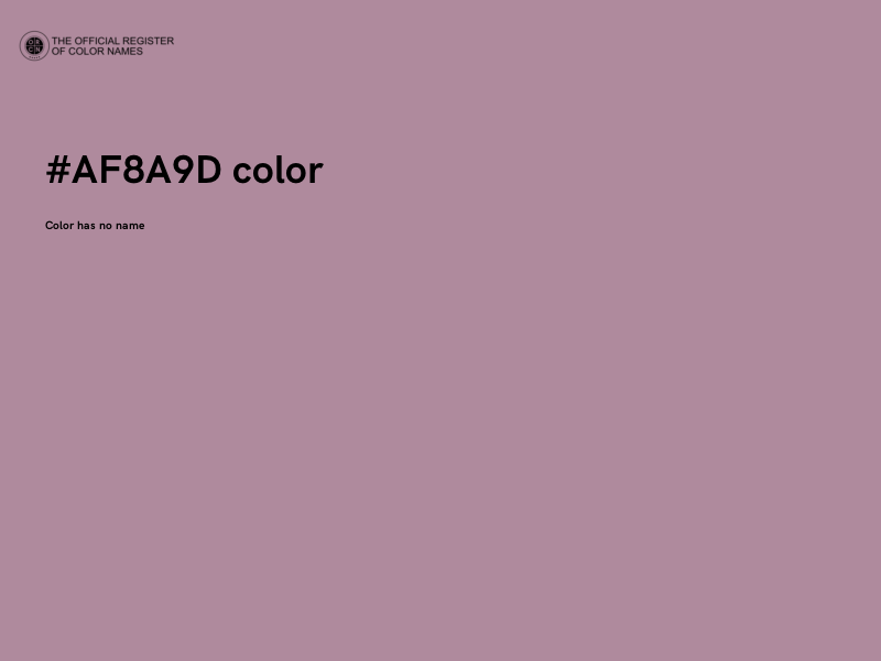 #AF8A9D color image