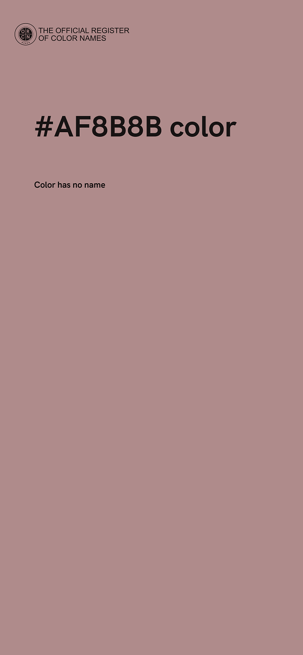 #AF8B8B color image