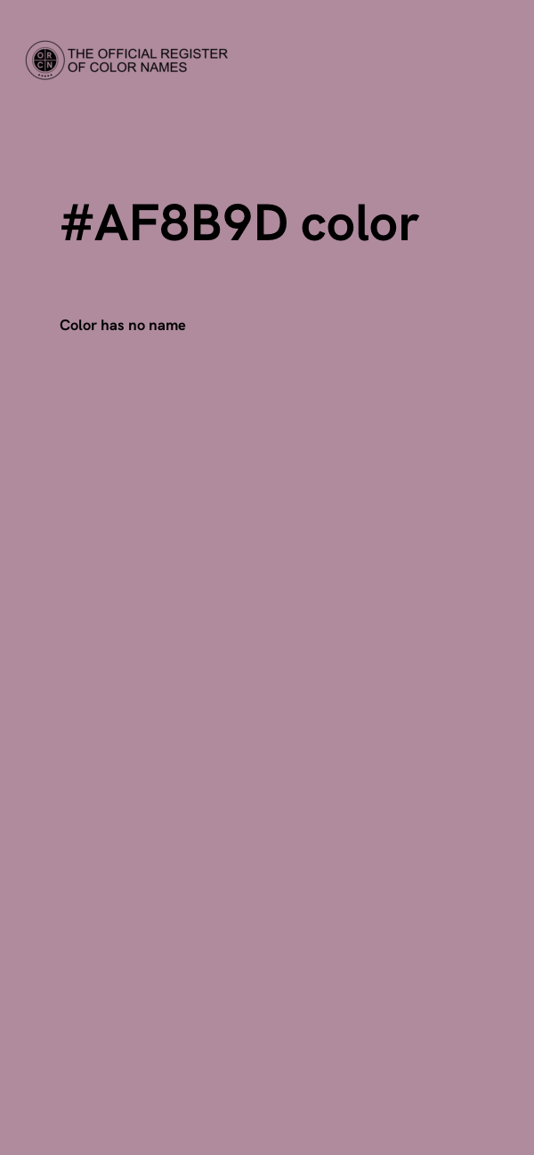 #AF8B9D color image