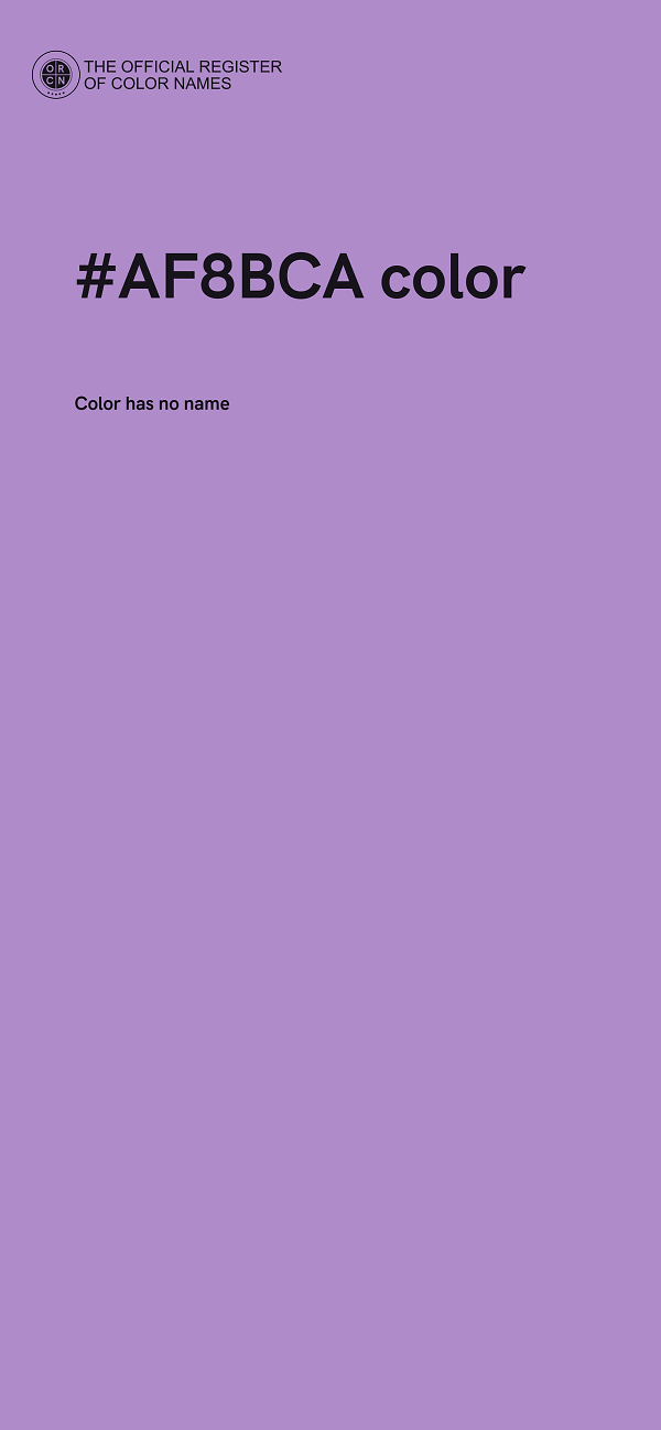#AF8BCA color image