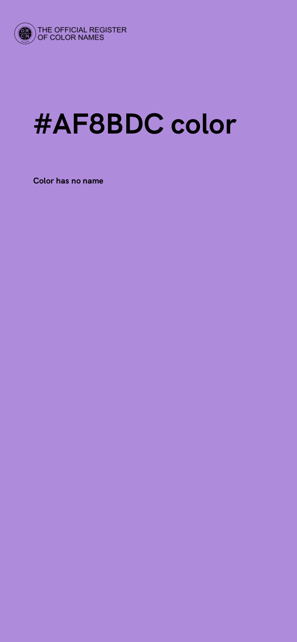 #AF8BDC color image
