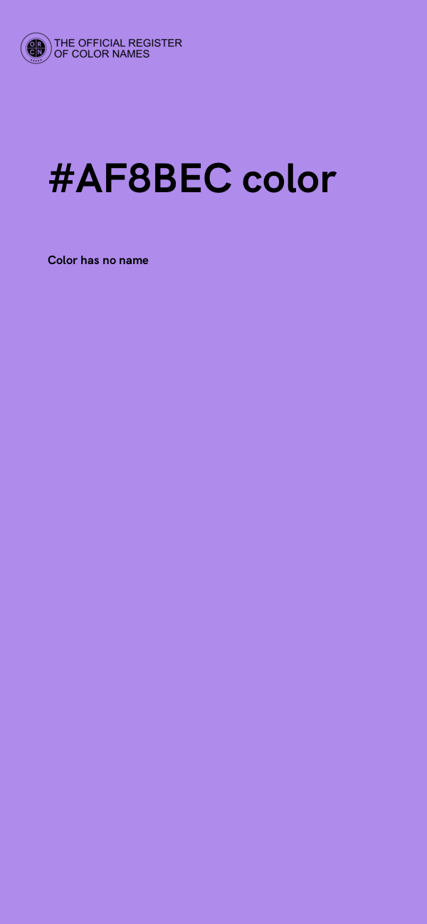 #AF8BEC color image