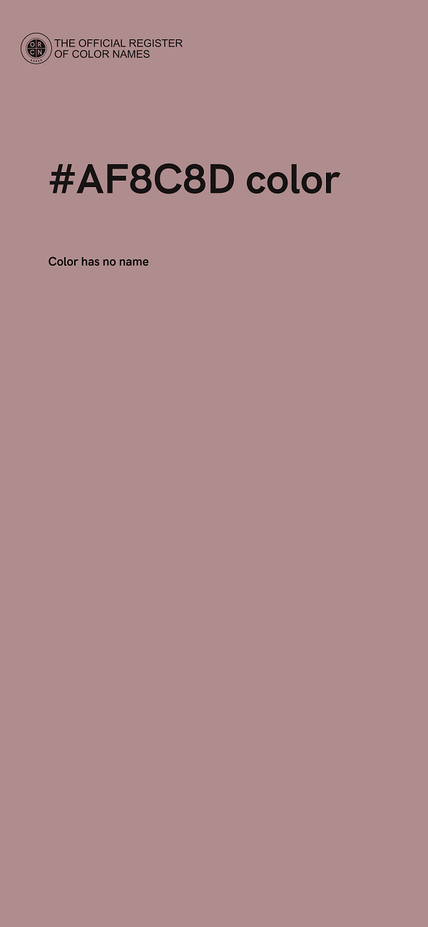 #AF8C8D color image
