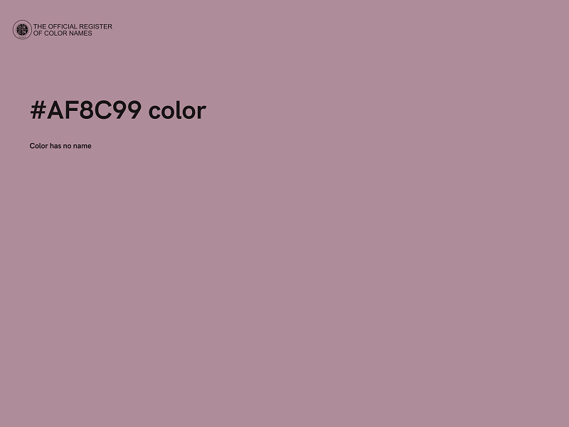 #AF8C99 color image