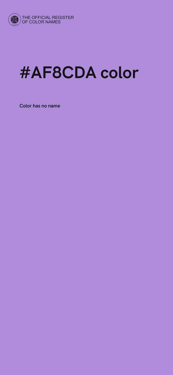 #AF8CDA color image
