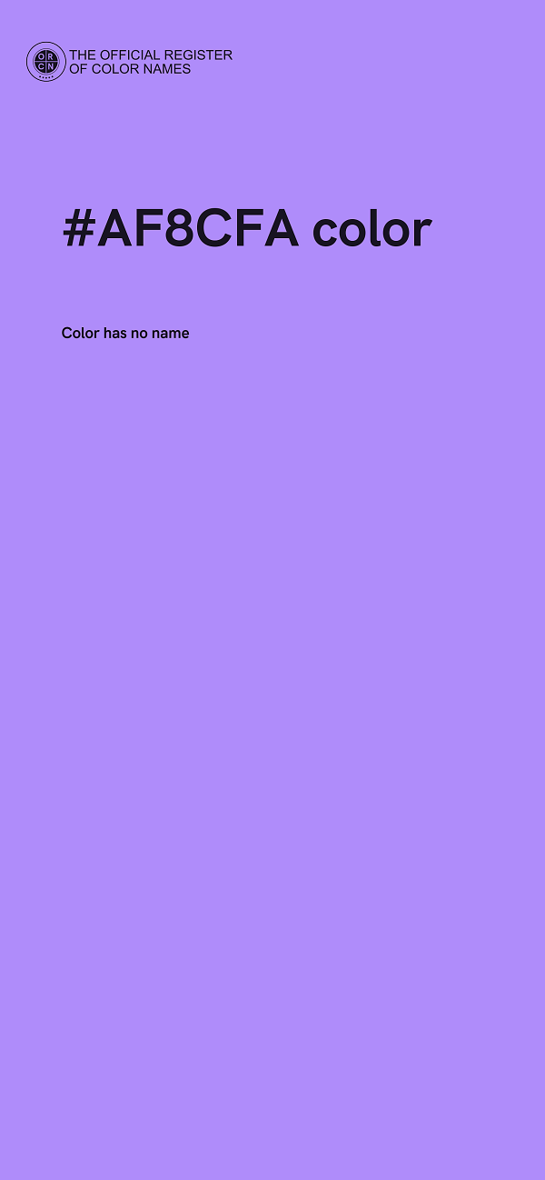 #AF8CFA color image