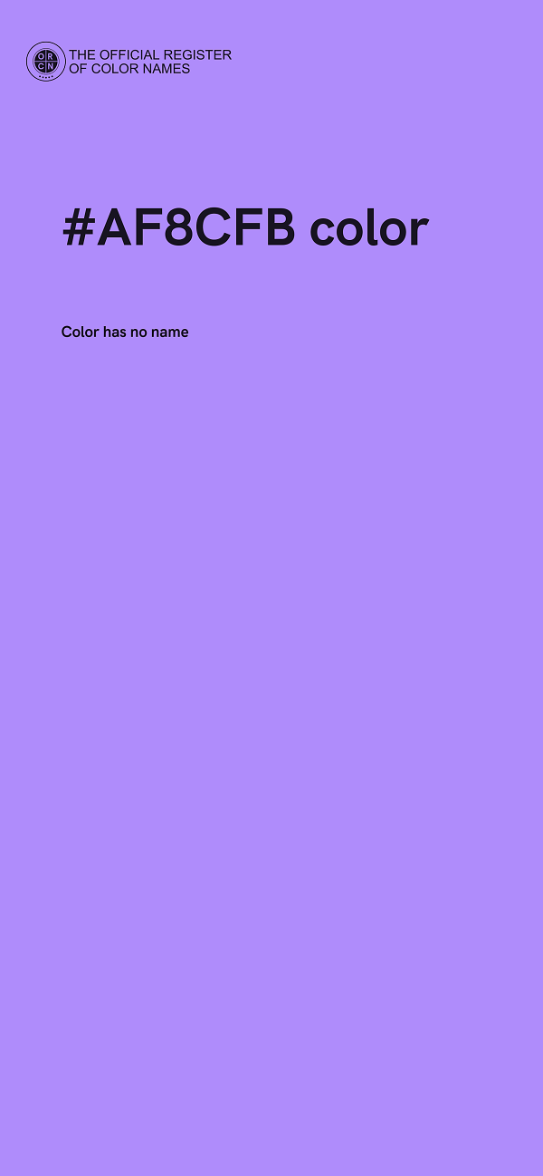 #AF8CFB color image