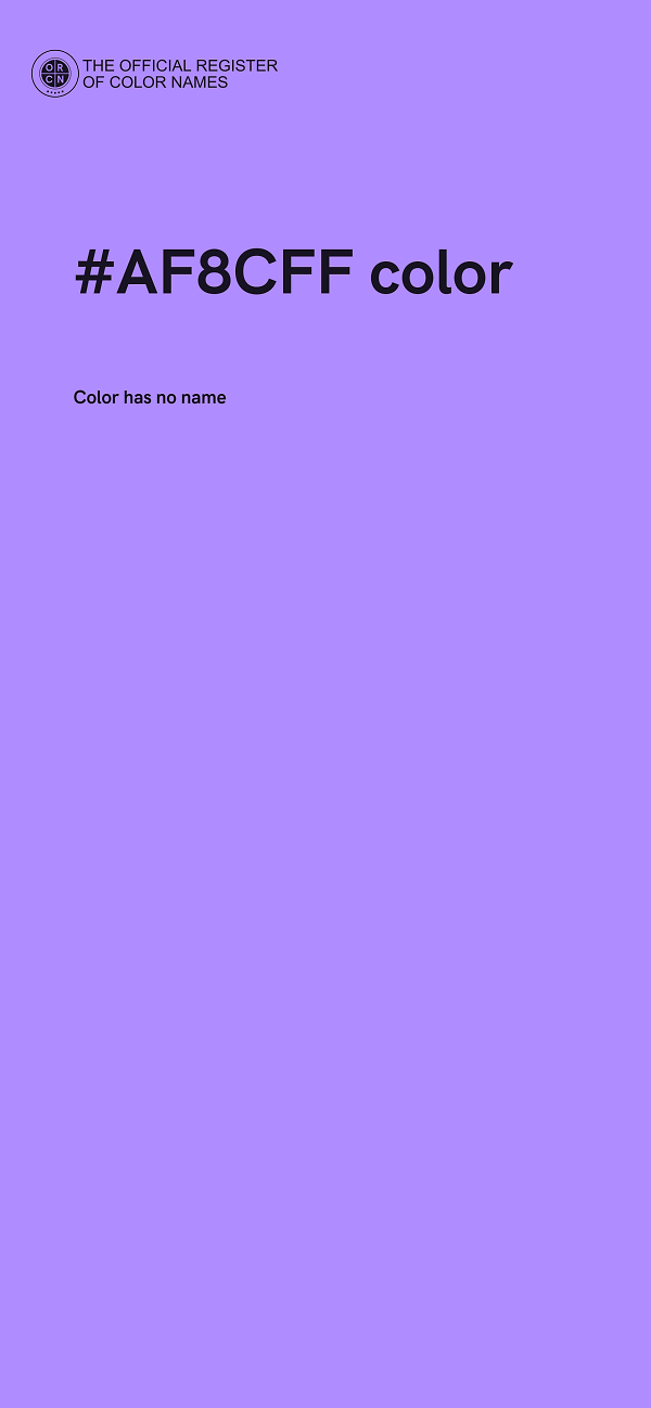 #AF8CFF color image