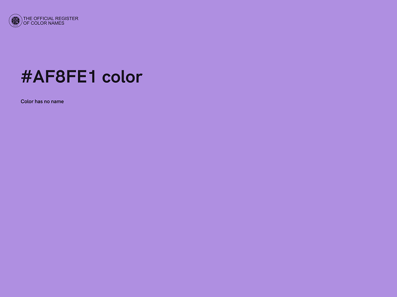 #AF8FE1 color image