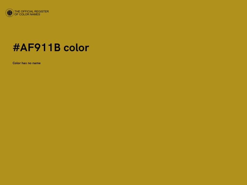 #AF911B color image