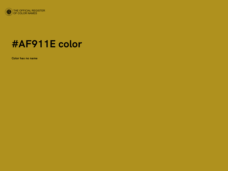 #AF911E color image