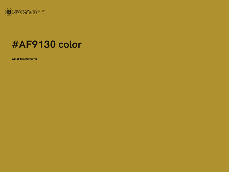#AF9130 color image