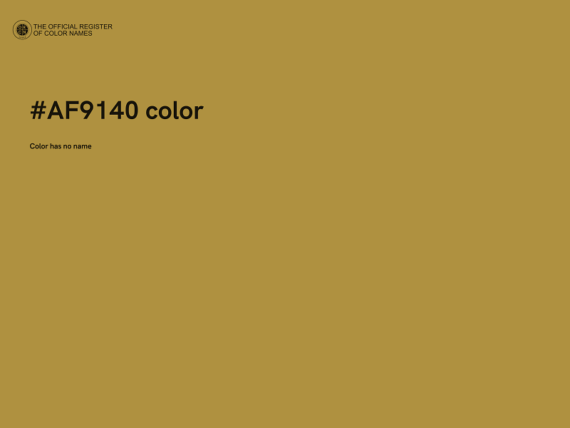 #AF9140 color image