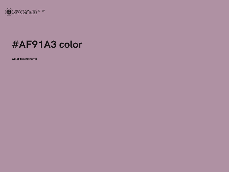 #AF91A3 color image