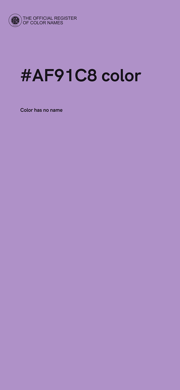 #AF91C8 color image