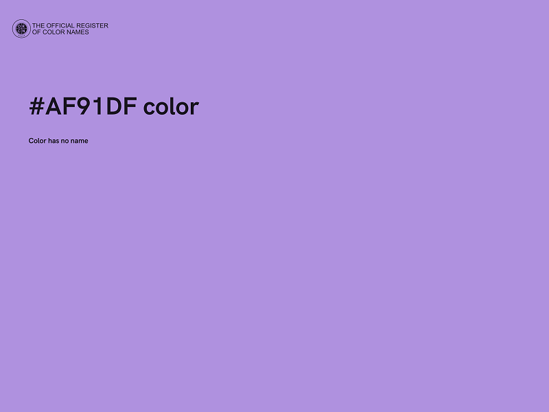 #AF91DF color image