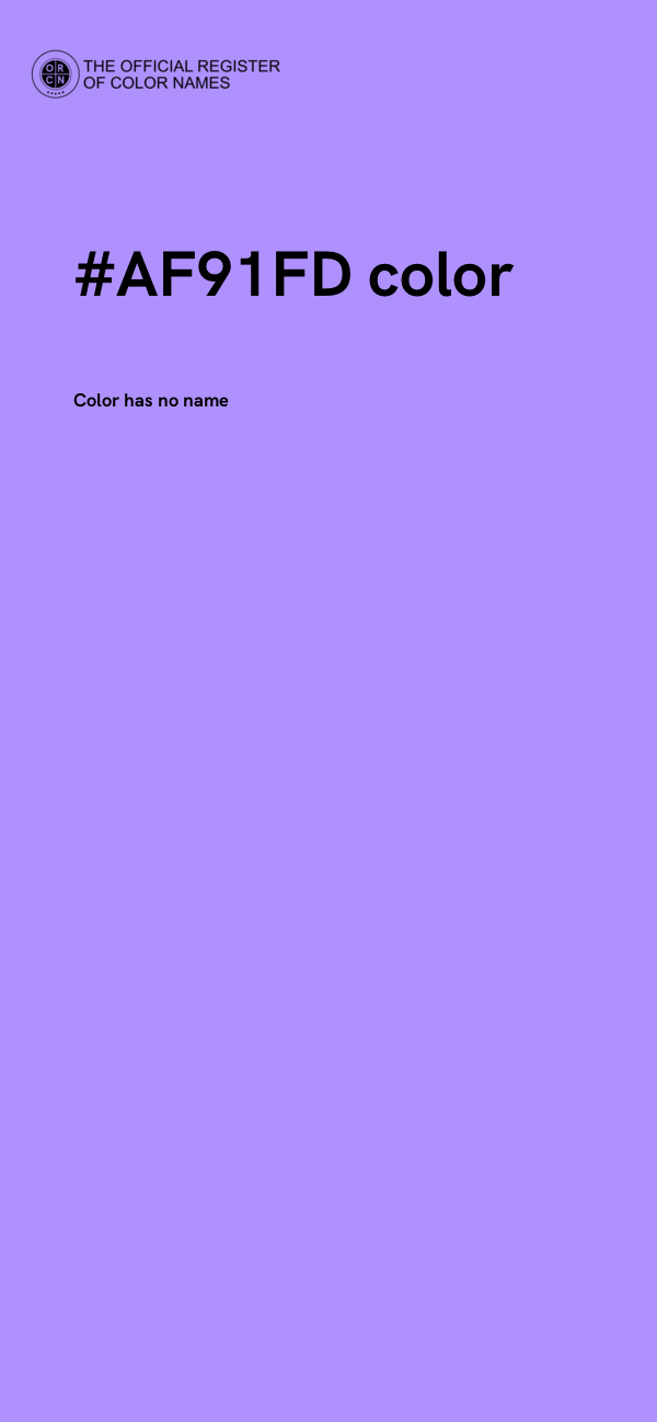 #AF91FD color image