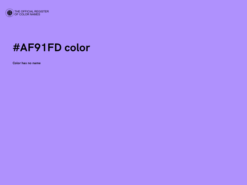 #AF91FD color image