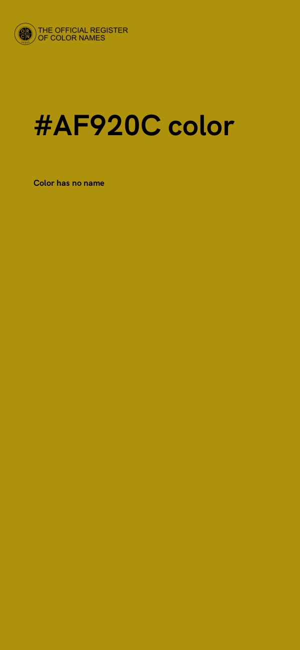 #AF920C color image