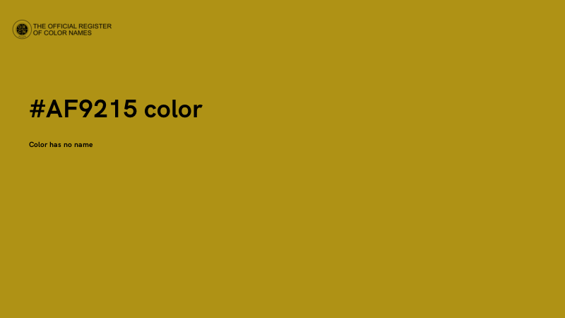 #AF9215 color image