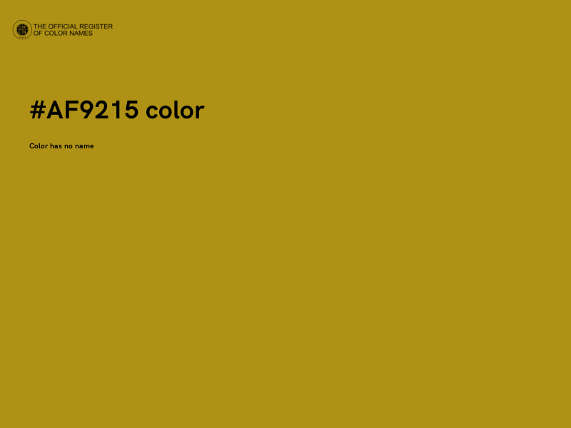 #AF9215 color image