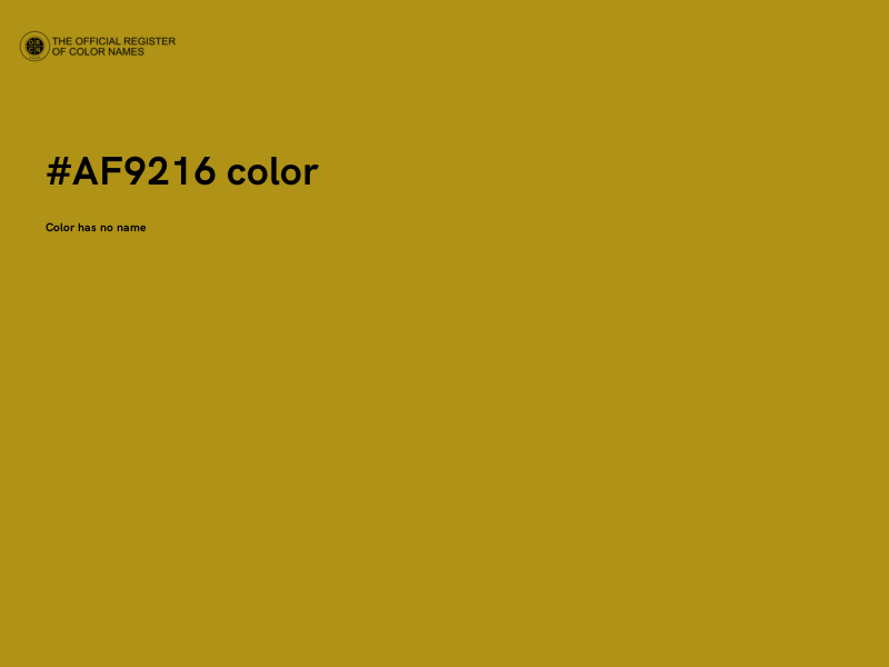 #AF9216 color image