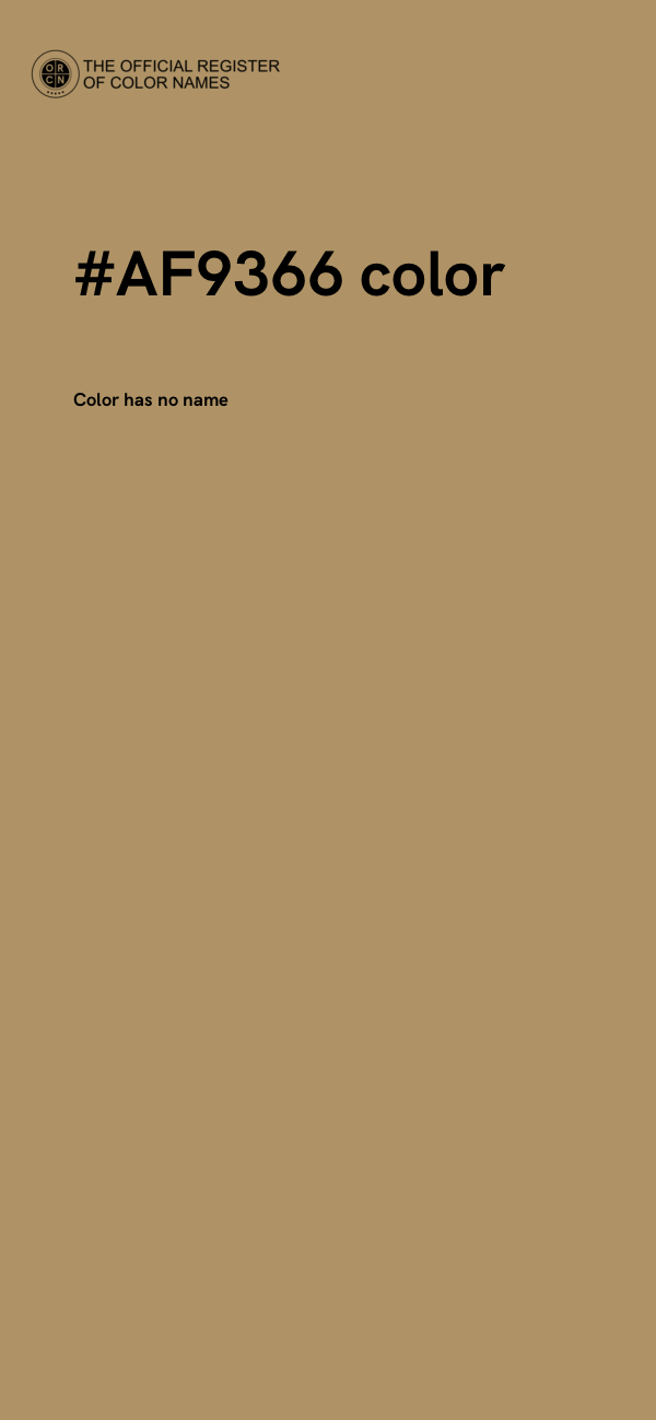 #AF9366 color image