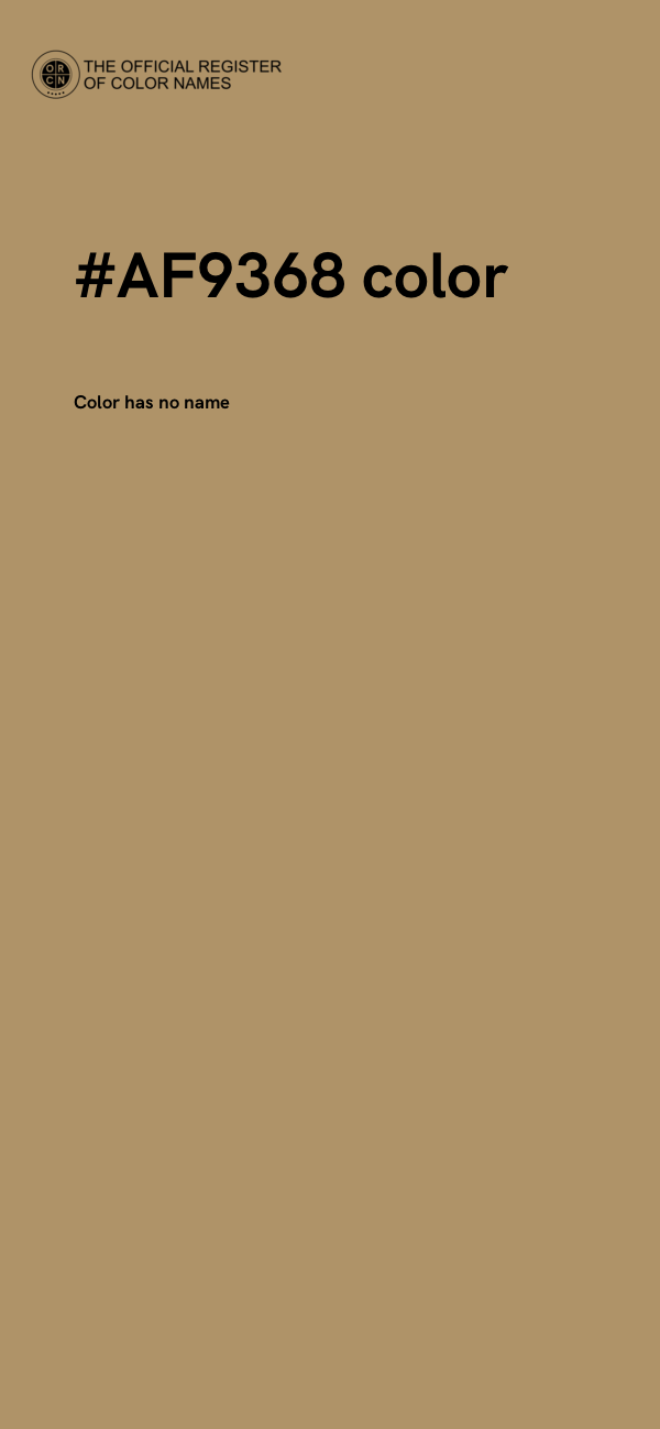 #AF9368 color image