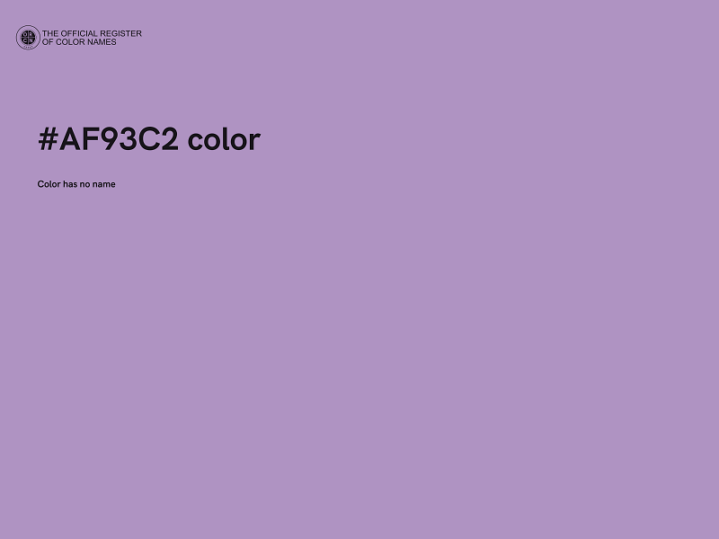 #AF93C2 color image