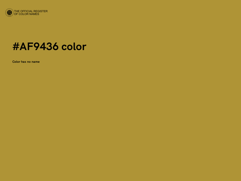 #AF9436 color image