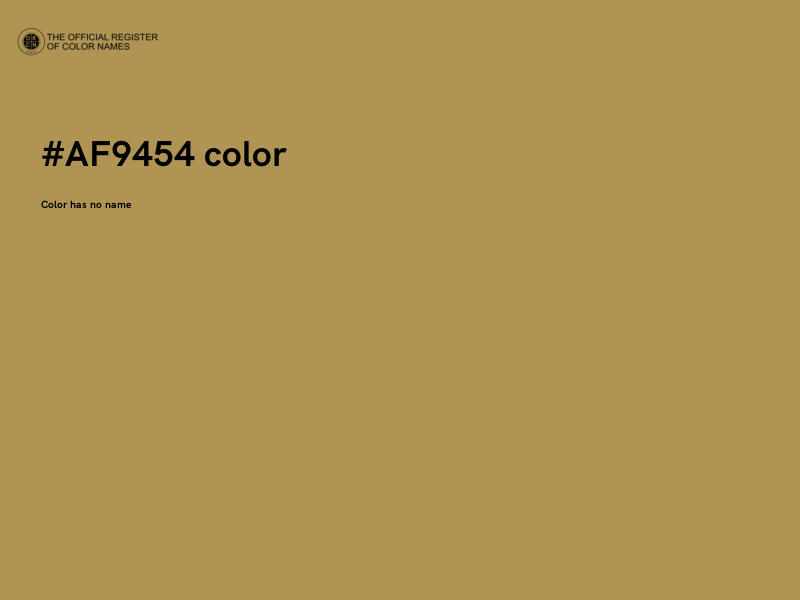 #AF9454 color image