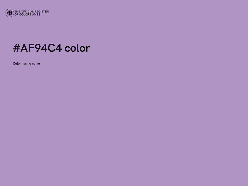 #AF94C4 color image